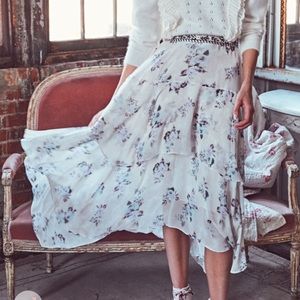 LoveShackFancy Alex Skirt in Monaco Lilac